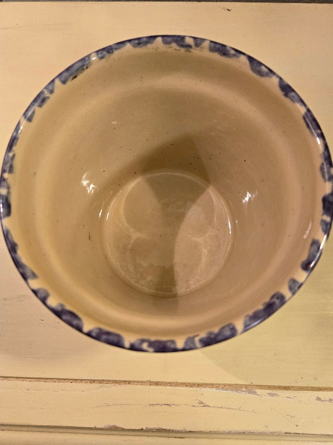 Vintage Alpine Pottery Planter – Hand-Painted Grapes Design (1999, Roseville Ohio)