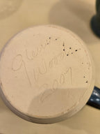 Set of 2 Handmade Pottery Mugs – Glenn Woods Signed (2007 & 2004) Studio Stoneware