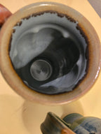 Set of 2 Handmade Pottery Mugs – Glenn Woods Signed (2007 & 2004) Studio Stoneware