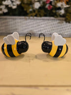New Ceramic Bee Salt & Pepper Shaker Set – Bumblebee Kitchen Table Décor