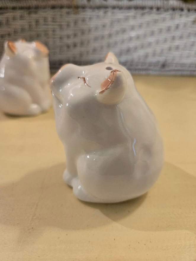 Smiling Pig Salt & Pepper Shakers – Ceramic Farmhouse Kitchen Table Set