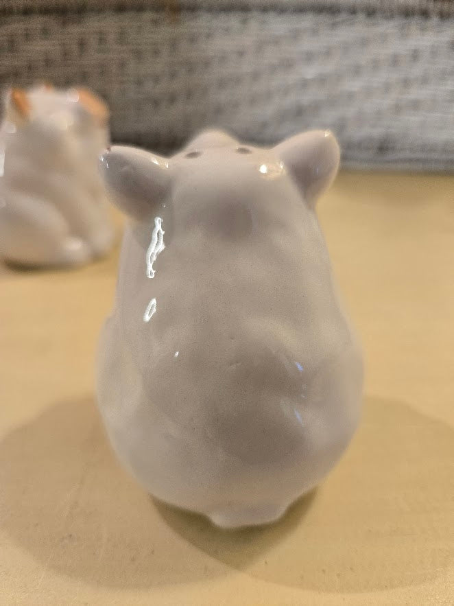 Smiling Pig Salt & Pepper Shakers – Ceramic Farmhouse Kitchen Table Set