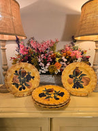 Raymond Waites Pompeii Dinner Plates – Set of 6, Certified International, Tuscan Fruit Design