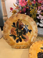 Raymond Waites Pompeii Dinner Plates – Set of 6, Certified International, Tuscan Fruit Design