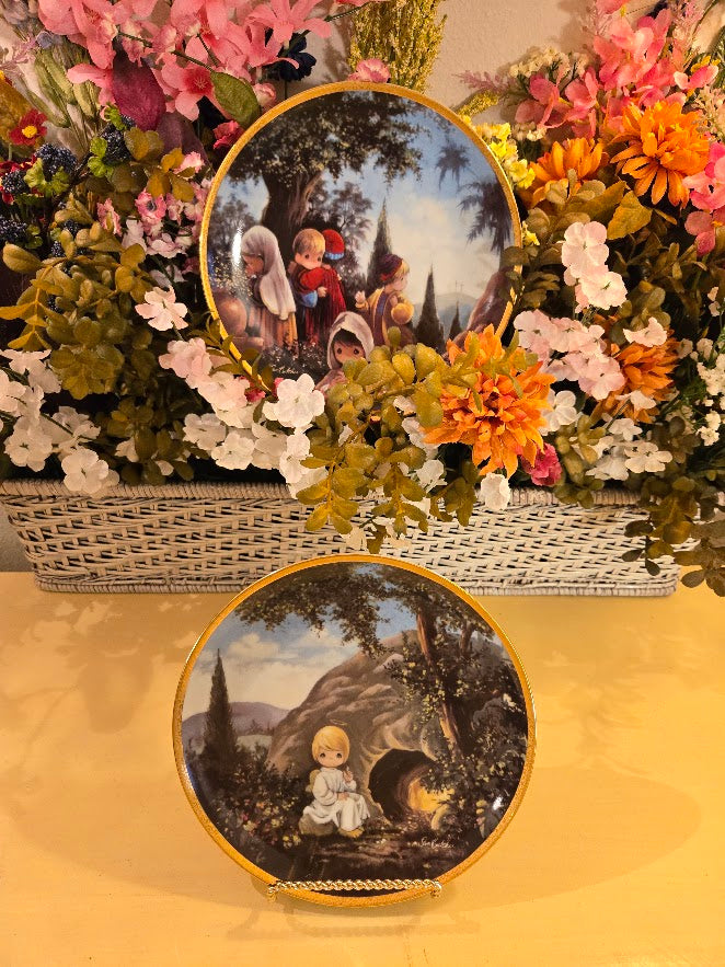 Precious Moments Bible Story Collector Plates by Sam Butcher – Limited Edition Hamilton Collection (1992)