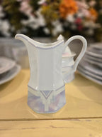 Savoir Vivre Celina Fine China Dinnerware Set – Vintage Pastel Geometric Pattern