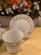 M Fine China Japan “Barclay 5103” – Tea & Dessert Set (Service for 4)