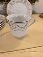 M Fine China Japan “Barclay 5103” – Tea & Dessert Set (Service for 4)