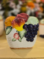 Vintage Hand-Painted Fruit Ceramic Tea Set – 11 Pieces