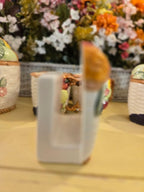 Vintage Hand-Painted Fruit Ceramic Tea Set – 11 Pieces