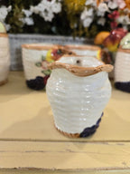 Vintage Hand-Painted Fruit Ceramic Tea Set – 11 Pieces