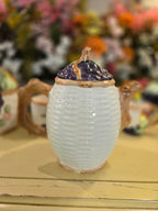 Vintage Hand-Painted Fruit Ceramic Tea Set – 11 Pieces