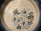 Handmade Pottery Pie Dish – Blue Floral Stoneware by Aldrich