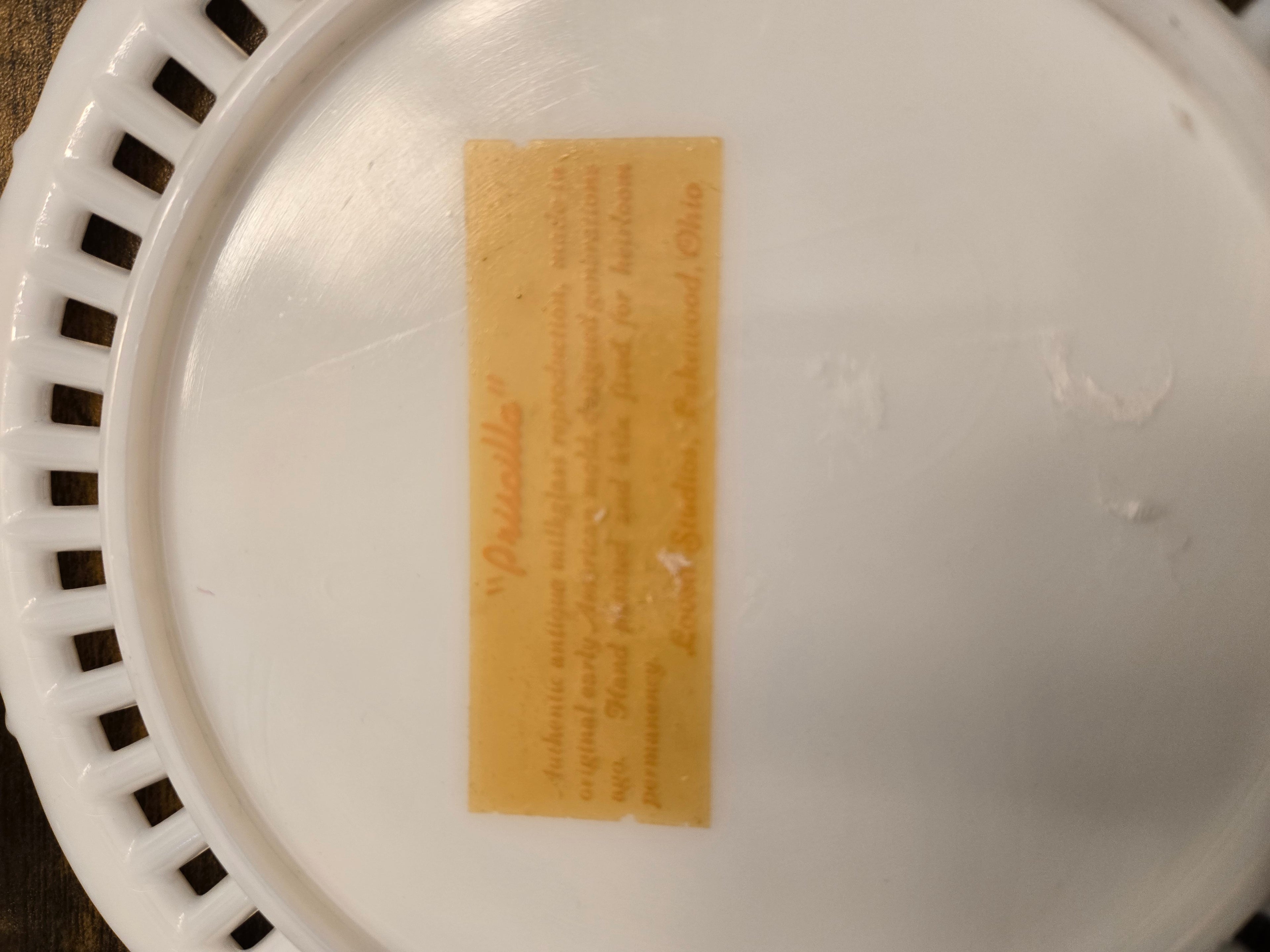 Vintage Porcellia Lace Edge Porcelain Rose Plates by Leeward Studio – Set of 2 Decorative Collectible Plates